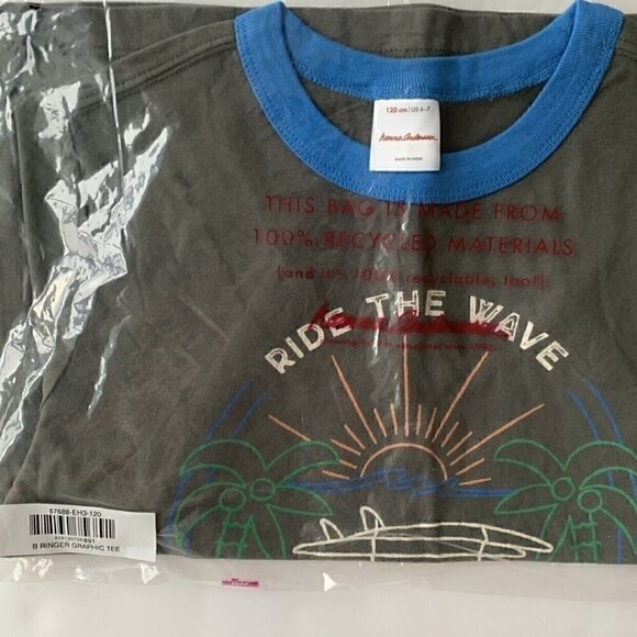 NEW Hanna Andersson Boys Cotton Short Sleeve Tee - Picture 5 of 5